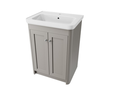 Distinct Cotswold 600mm Floor Standing Basin Unit, Stone Grey (Unit Only) product image