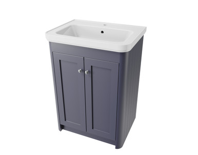 Distinct Cotswold 600mm Floor Standing Basin Unit, Midnight Grey (Unit Only) product image