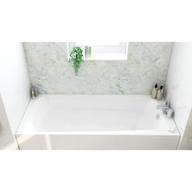 Premiercast Superior Single Ended Bath, White, 1500 mm x 510 - 555 mm x 700 mm product image