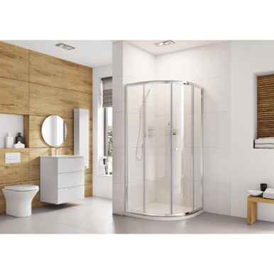 Distinct 6 Double Door Quadrant Enclosure, Polished Chrome, 6.0, 900 mm x 1900 mm x 900 mm product image