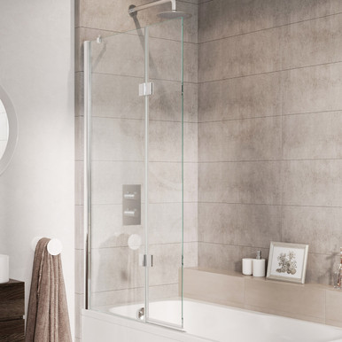 Outward Opening Bath Screen, Left Hand 910mm product image