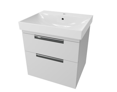 Distinct Dedham Two Drawer Basin Unit, 500mm W, White (Unit Only) product image