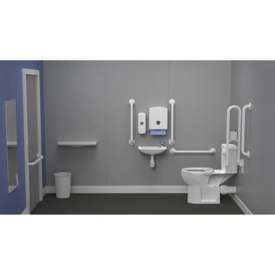 Close Coupled Basin Rails, Seat And Lever (Chrome) product image