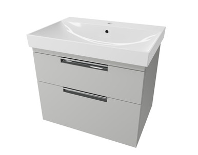 Distinct Dedham 2 Drawer Basin Unit, 600mm W, Light Grey (Unit Only) product image