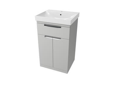 Distinct Dedham Floor Mounted Basin Unit, 500mm, Light Grey (Unit Only) product image