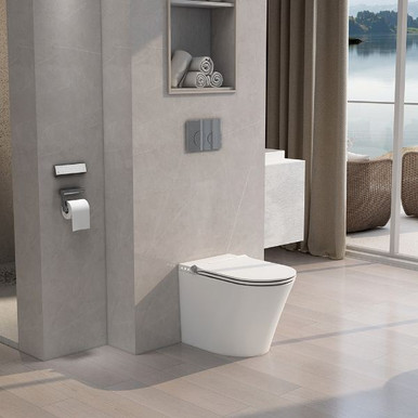 Distinct Baltic Smart Standard Height Rimless Back To Wall Pan (Pan Only) product image