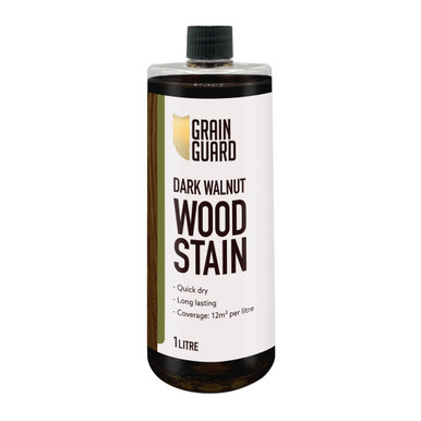Grain Guard Wood Stain, Water Based, Dark Walnut, 1l product image