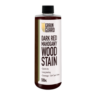 Grain Guard Wood Stain, Water Based, Dark Red Mahogany, 500ml product image