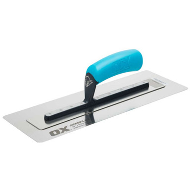 Ox Pro Semi Flex Stainless Steel Trowel, 14in, 355mm x 125mm product image