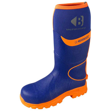 Buckler Blue Orange Neoprene Wellington Boot, Size 9 product image