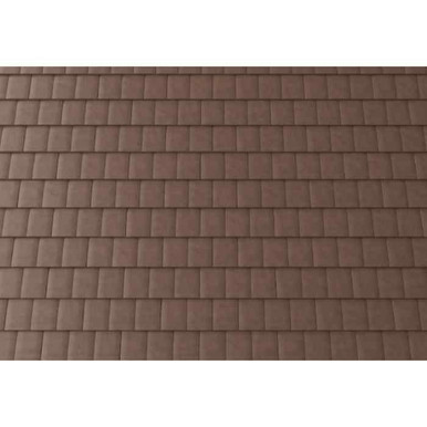 Russell Plain Concrete Tile, Peat Brown product image