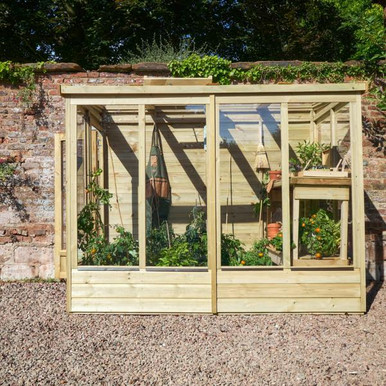 Lean To Green House 4 x 8 Solid Back (Home Delivery) product image