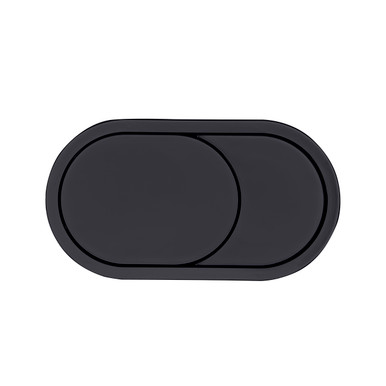 Oval Dual Flush Button, Matt Black product image