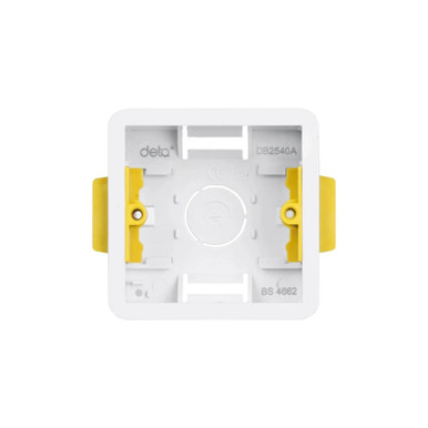 Deta 1 Gang 35mm Dry Lining Back Box product image