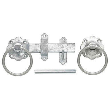 150mm Plain Ring Handled Gate Latches, Galvanized product image