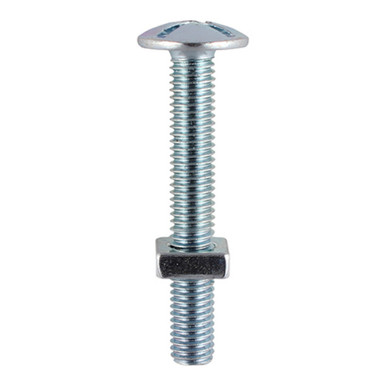 Roofing Bolt and Square Nut Bzp M6 x 25mm product image