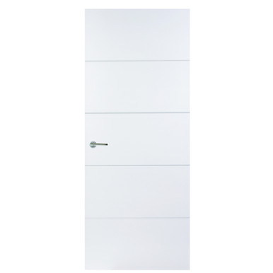 Moulded Semi-Solid Horizontal 4 Line Smooth Door, 826mm x 2040mm x 40mm product image