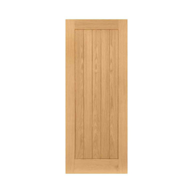 Deanta Ely Oak Unfinished Interior Door, 5 Panel Vertical, Fire Door, 1981mm x 838mm x 44mm product image