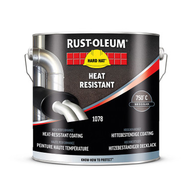 Rust-Oleum Heat Resistant Paint 750?C, Black, Matt, 2.5L product image