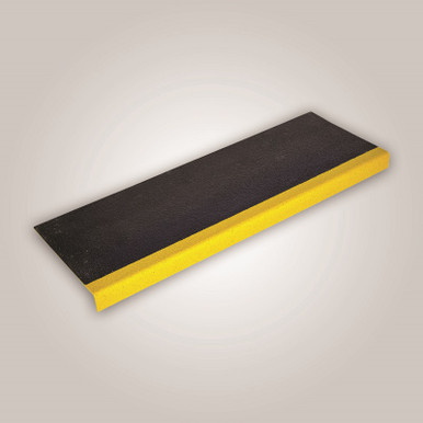 Rawlins Anti-Slip GRP Stair Treads, Black/Yellow, 1000mm x 55mm x 345mm product image