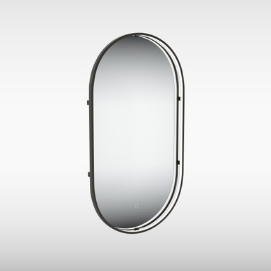 Aspect Floating Edge Pill Cct Touch Sensor Demist, 600mm x 400mm, Black product image