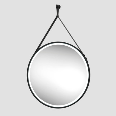 Nova 800 Triotone Led Mirror with Demister, Black Leather Strap, 800mm x 38mm product image