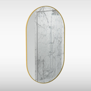Nebula Triotone Demist Mirror, 500mm x 800mm, Brass product image