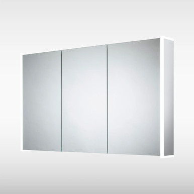 Ainsley Three Door Led Cabinet With Bluetooth, Shaver, Demister, 700mm x 1200mm x 130mm, Cool White product image