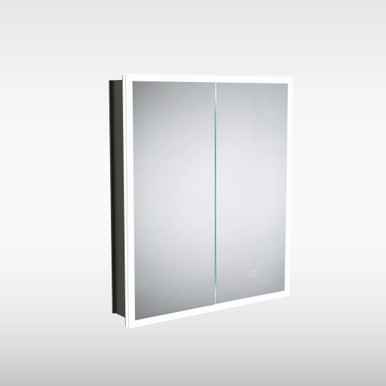 Eclipse Triotone Recessed Cab, Usb Charging Shaver, Demist, Black, 600mm x 700mm product image