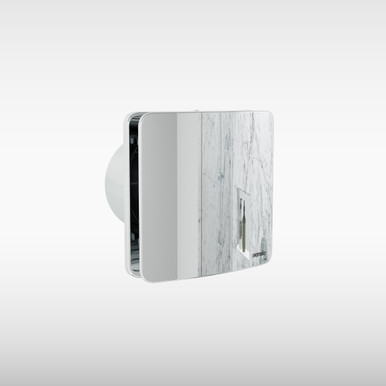 Rubi Wall Ventilation Fan, Low Volume, with On/Off Switch, Chrome, 100mm product image