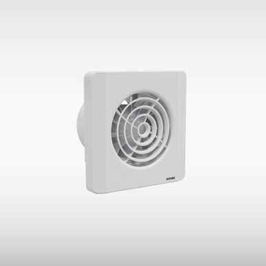 Layci Wall Ventilation Fan With Built In Energy Saving Timer, 100mm, White product image