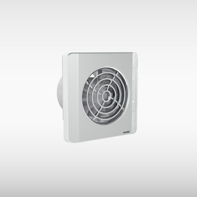 Layci Wall Ventilation Fan with Built In Energy Saving Timer, Chrome, 100mm product image