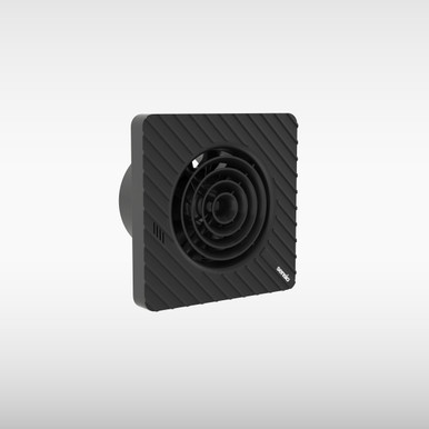 Drax Wall Ventilation Fan with Built In Humidistat Timer, Black, 100mm Diameter product image