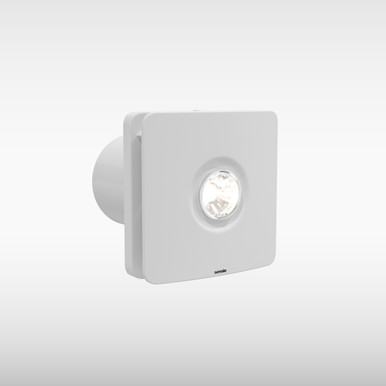 Remy Ceiling Ventilation Fan With Light, Warm White, White, 100mm product image