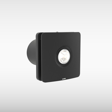 Remy Ceiling Ventilation Fan With Light, Warm White Black, 100mm product image