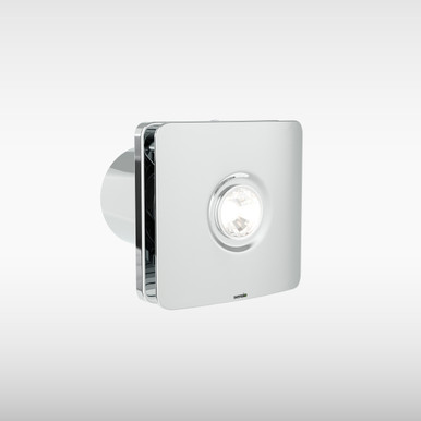 Remy Ceiling Ventilation Fan With Light, Warm White Chrome, 100mm product image