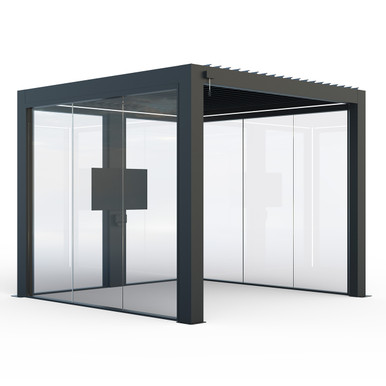 Universal Power Pole For Aluminium Pergola, Anthracite Grey product image
