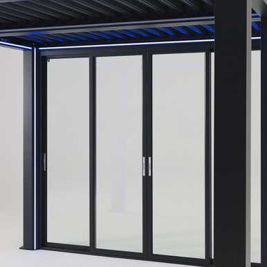 3m Aluminium Pergola Sliding Doors, White product image
