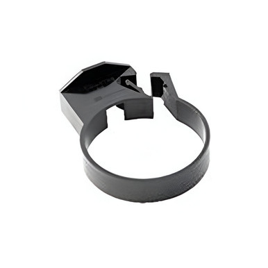Hunter Pipe Bracket Single Fixing, 68mm, Black product image