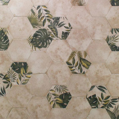 Caprice Hexagon Green Tile 22.5x25.9cm product image