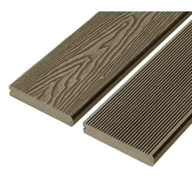Wpc Reversible Bullnose Deck Board, 150mm x 25mm, Olive Green/Green, 4m product image