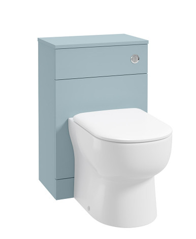 Scandinavian Back To Wall Wc Unit, Matt Morning Sky Blue (Unit Only) product image