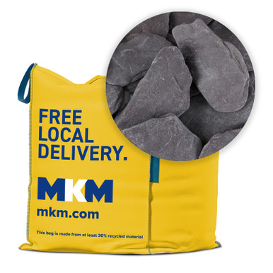 Locally Sourced, Garden-Slate Tumbled Oversize Plum Paddlestones product image