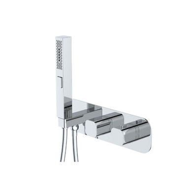 Distinct Lune Thermostatic Concealed Two Way Shower Mixer, Chrome product image