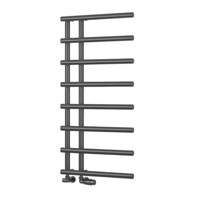 Matera Brushed Gun Metal Towel Rail 722mm x 500mm product image