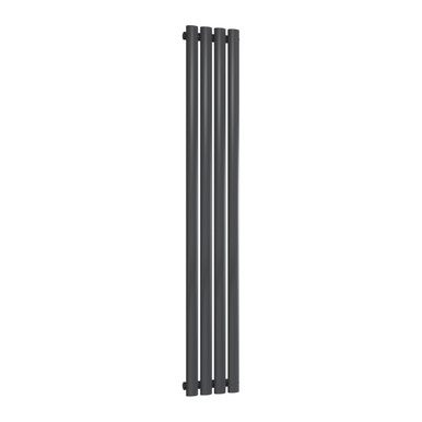 Neva Single Anthracite Vertical Radiator, 1500mm x 236mm product image
