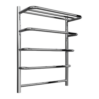 Elvo Stainless Steel Towel Rail With Rack, 660mm x 530mm product image