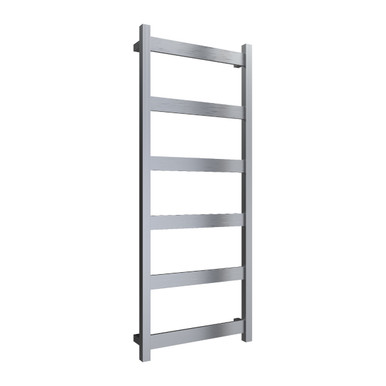 Mina Brushed Stainless Steel Towel Rail, 1170mm x 480mm product image