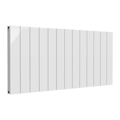Casina Double White Aluminium Horizontal Radiator, 600mm x 1230mm product image