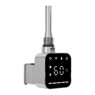 Square Thermostatic Wifi Element, 300w, Chrome product image